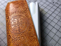 Handmade Tooled Maiko Leather Mens IQOS 3.0 Cigarette Case IQOS3.0 Holder for Men