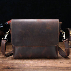 Cool Leather Messenger Bag Side Bag Vintage Shoulder Bag For Men - imessengerbags