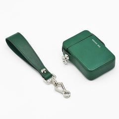 Cute Green Leather Womens 20pcs Cigarette Holder Case Wristlet Cigarette Case for Women