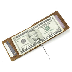 RFID Leather Slim Mens Small Wallet billfold Bifold Wallet Front Pocket Wallet for Men - imessengerbags