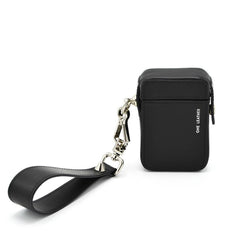 Cute Black Leather Womens Mens 20pcs Cigarette Holder Case Wristlet Cigarette Case for Women - imessengerbags