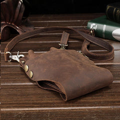 Cool Leather Belt Pouch Mens Hairstylist Tool Barber Pouch Scissor Case for Men - imessengerbags