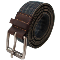 Vintage BLue Mens Denim Slim Belts Denim Blue Belts Vintage Belts For Men