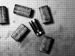 Handmade Tooled Rune Leather Brown Mens DICODES BOXMINI Holder Cigarette Case for Men