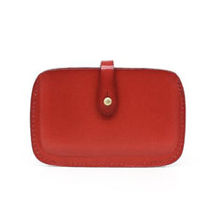 Handmade Leather Mens Card Wallet Front Pocket Wallets Small Wallets for Men