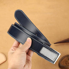 Handmade Mens Coffee Leather Leather Belts PERSONALIZED Leather Buckle Belt for Men