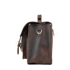 Vitnage Brown Leather Men's Camera Shoulder Bag SLR SIDE BAG Camera Handbag For Men - imessengerbags