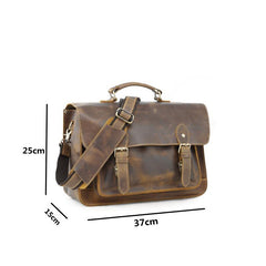 Vitnage Brown Leather Men's Camera Shoulder Bag SLR SIDE BAG Camera Handbag For Men - imessengerbags