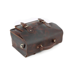Vitnage Brown Leather Men's Camera Shoulder Bag SLR SIDE BAG Camera Handbag For Men - imessengerbags