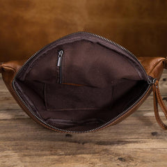 Vintage Brown Leather Men's Fanny Packs Hip Pack Waist Bag For Men - imessengerbags