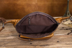 Vintage Brown Leather Men's Fanny Packs Hip Pack Waist Bag For Men - imessengerbags