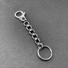 Biker Stainless Steel SILVER GHOST Skull KEYCHAIN BIKER SILVER Key CHAIN SILVER Jeans Chain Jean Chain FOR MEN - imessengerbags