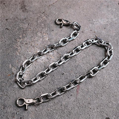 Badass Silver Mens Wallet CHain Pants Chain Silver Jeans Chain Jean Chain Biker Wallet Chain For Men - imessengerbags