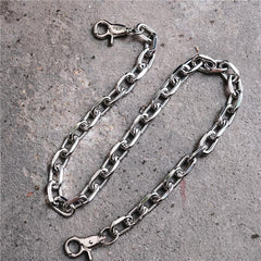 Badass Silver Mens Wallet CHain Pants Chain Silver Jeans Chain Jean Chain Biker Wallet Chain For Men - imessengerbags