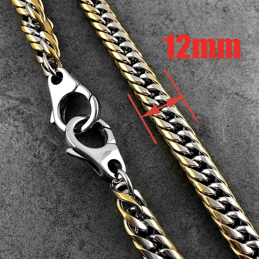 29'' SOLID STAINLESS STEEL BIKER SILVER Gold WALLET CHAIN LONG PANTS C –  imessengerbags