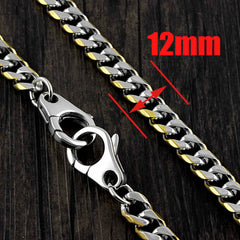 18'' SOLID STAINLESS STEEL BIKER SILVER GOLD WALLET CHAIN LONG PANTS CHAIN Jeans Chain Jean Chain FOR MEN