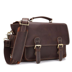 Vintage Leather Men's Shoulder Camera Bag Shoulder SLR Side Bag For Men - imessengerbags