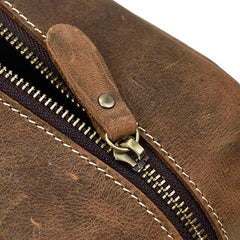Portable Retro Mens Leather Zipper Clutch Purse Bag Clutch Bag For Men