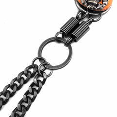 Badass Skull Mens Double Biker Wallet Chain Wallet Chain Pants Chain for Men - imessengerbags