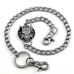 Cool Wolf Mens Punk Pants Chain Wallet Chain Long Biker Wallet Chain For Men - imessengerbags