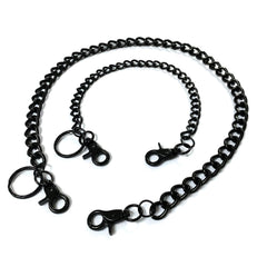 Cool Black Mens Biker Wallet Chain Punk Pants Chain Long Black Wallet Chain For Men - imessengerbags
