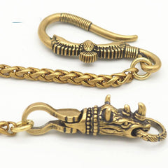 Cool Brass Rhino Mens 19'' Rock Wallet Chain Biker Pants Chain Jeans Chain Jean Chain for Men - imessengerbags