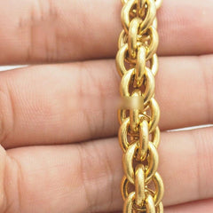Pure Brass Skull  Rock 18'' Wallet Chain Punk Trucker Wallet Chain Jeans Chain Jean Chain for Men - imessengerbags