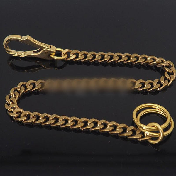 Cool Brass 18‘’ Biker Wallet Chain Key Chain Wallet Chain Pants Chain For Men - imessengerbags