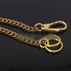 Cool Brass 18‘’ Biker Wallet Chain Key Chain Wallet Chain Pants Chain For Men - imessengerbags