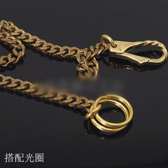 Cool Brass 18‘’ Biker Wallet Chain Key Chain Wallet Chain Pants Chain For Men - imessengerbags