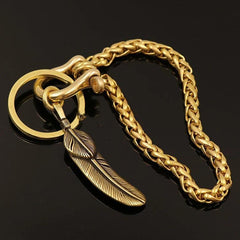 Badass Mens Skull Key Chain Punk Rock Key Holder Key Chain Key Ring for Men - imessengerbags