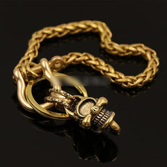 Badass Mens Skull Key Chain Punk Rock Key Holder Key Chain Key Ring for Men - imessengerbags