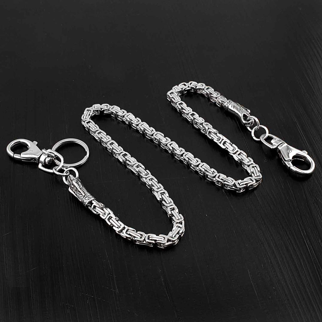 Cool Men's Women's Silver Bike Chain Long Biker Wallet Chain Pants Cha –  iChainWallets