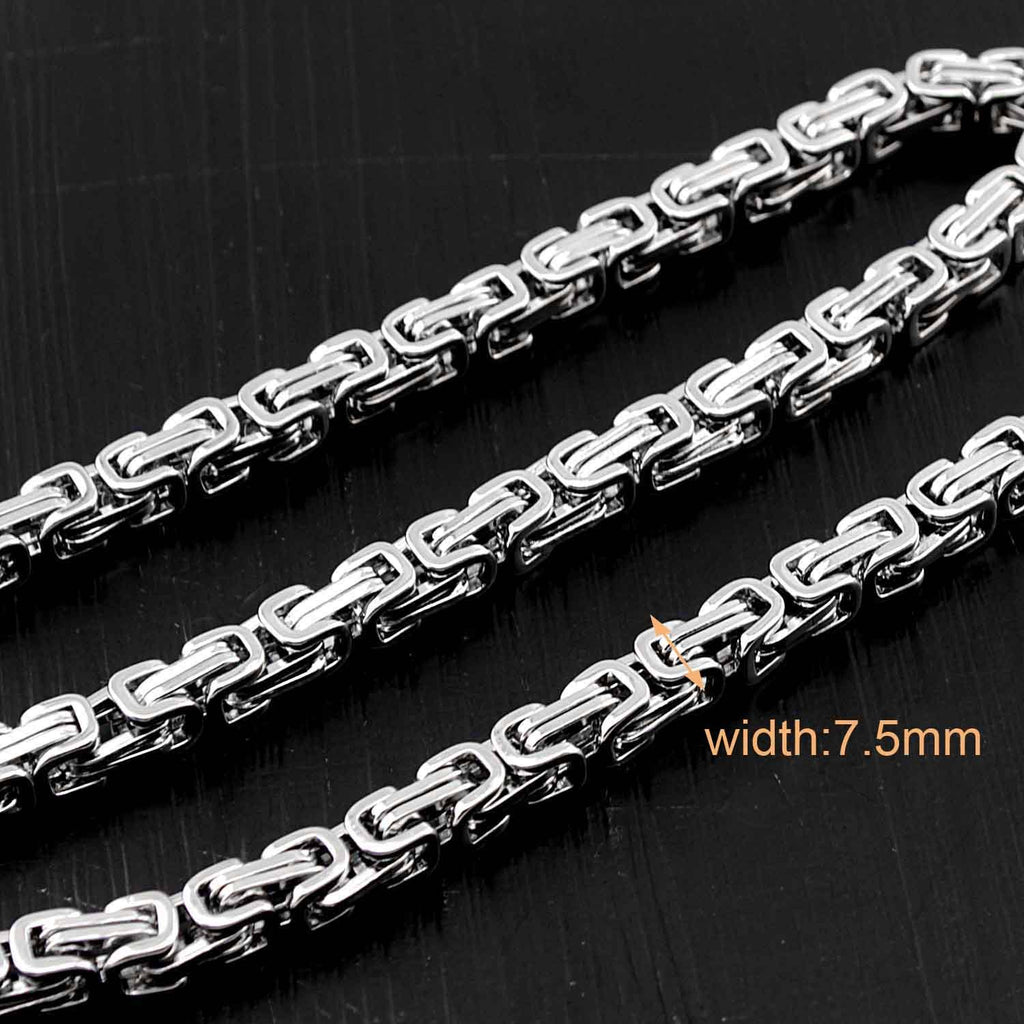 Cool Silver Tag Long Mens Pants Chain Military Tag Wallet Chain