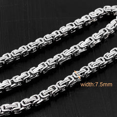 Badass Dragon Silver Long Biker Chain Wallet STAINLESS STEEL Pants Chain Wallet Chain For Men - imessengerbags