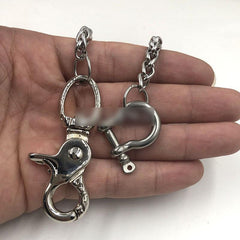 Silver Stainless Steel Cool 19'' Rock Wallet Chain Pants Chain Jeans Chain Jean Chain for Men - imessengerbags