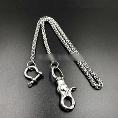 Silver Stainless Steel Cool 19'' Rock Wallet Chain Pants Chain Jeans Chain Jean Chain for Men - imessengerbags