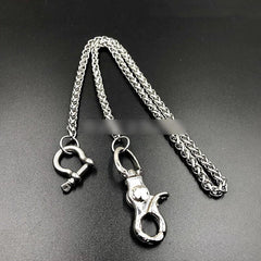 Silver Stainless Steel Cool 19'' Rock Wallet Chain Pants Chain Jeans Chain Jean Chain for Men