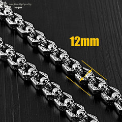 SOLID STAINLESS STEEL Biker Skull Wallet Chain Long Pants Chain Jeans Chain Jean Chain For Men - imessengerbags