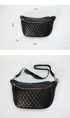 Fashion BLACK LEATHER MEN'S 12 INCHES Saddle Side Bag BLACK MESSENGER BAGs Courier BAG FOR MEN - imessengerbags