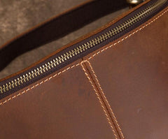 Cool Brown LEATHER MENS FANNY PACK FOR MEN BUMBAG WAIST BAGS - imessengerbags