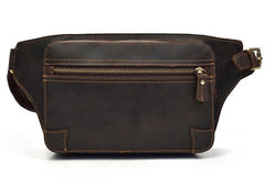 Cool Dark Brown LEATHER MENS FANNY PACK FOR MEN BUMBAG Vintage WAIST BAGS - imessengerbags