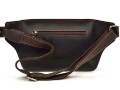 Cool Dark Brown LEATHER MENS FANNY PACK FOR MEN BUMBAG Vintage WAIST BAGS - imessengerbags