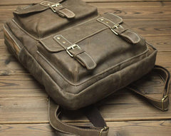 Retro Fashion Mens Backpacks Vintage School Backpack Travel Backpack Bags for Men - imessengerbags