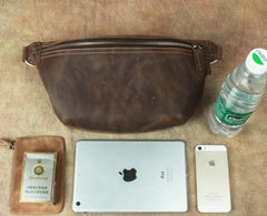 Cool LEATHER MENS FANNY PACK FOR MEN BUMBAG Vintage WAIST BAG for Men