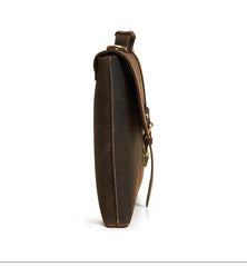 Vintage LEATHER MENS BRIEFCASE BUSINESS Bag VINTAGE 14inch Laptop SHOULDER BAG HANDBAGS FOR MEN - imessengerbags