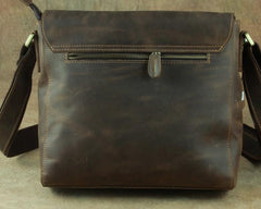 Leather Brown Mens Vintage Small Side Bag Shoulder Bags Small Messenger Bag For Men - imessengerbags