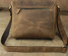 Leather Brown Mens Vintage Small Side Bag Shoulder Bags Small Messenger Bag For Men - imessengerbags
