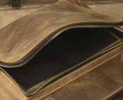Leather Brown Mens Vintage Small Side Bag Shoulder Bags Small Messenger Bag For Men - imessengerbags