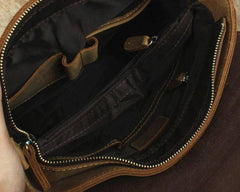 Leather Brown Mens Vintage Small Side Bag Shoulder Bags Small Messenger Bag For Men - imessengerbags